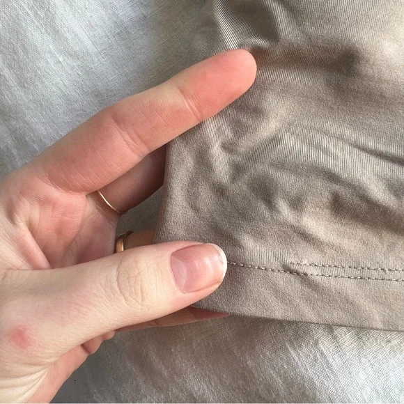 Tan Bandeau Crop Top - Picture 3 of 6